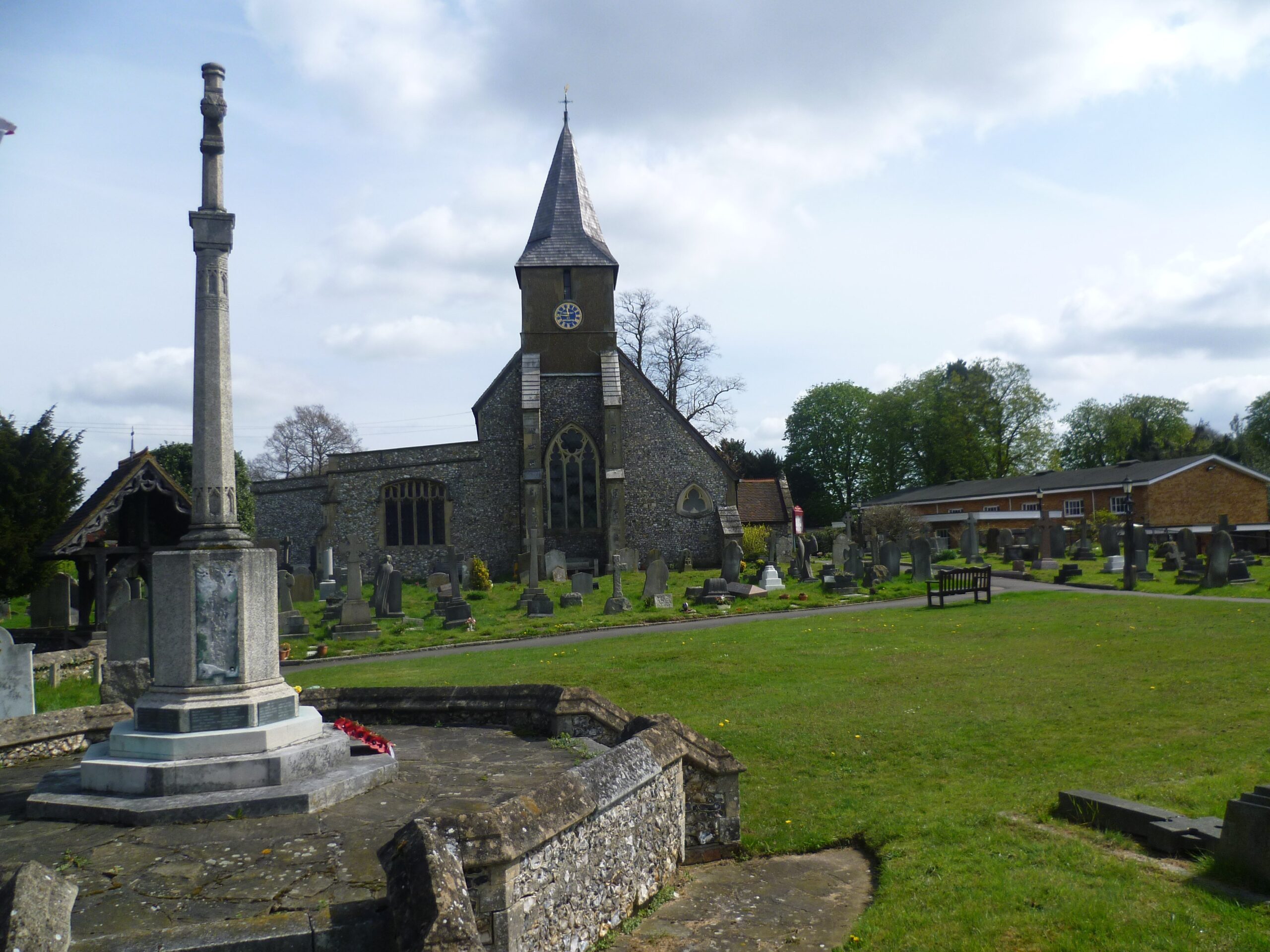 All Saints Church Sanderstead and its war memorial geograph.org .uk 2899478 scaled